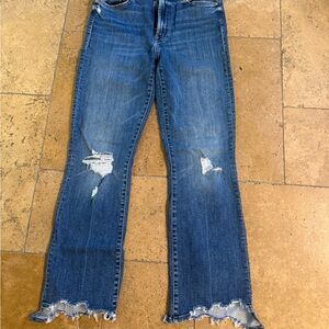 MOTHER insider crop step chew